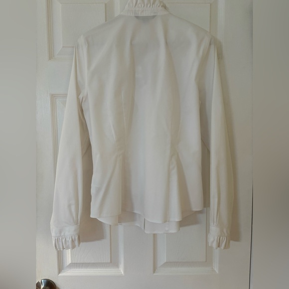 Brooks Brothers women's non-iron stretch ruffle blouse size 10 - Picture 7 of 7